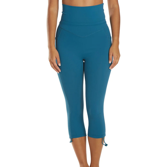 Free People FP Movement‎ Class Act Cropped Legging Women's XS Blue Grass - Picture 1 of 11